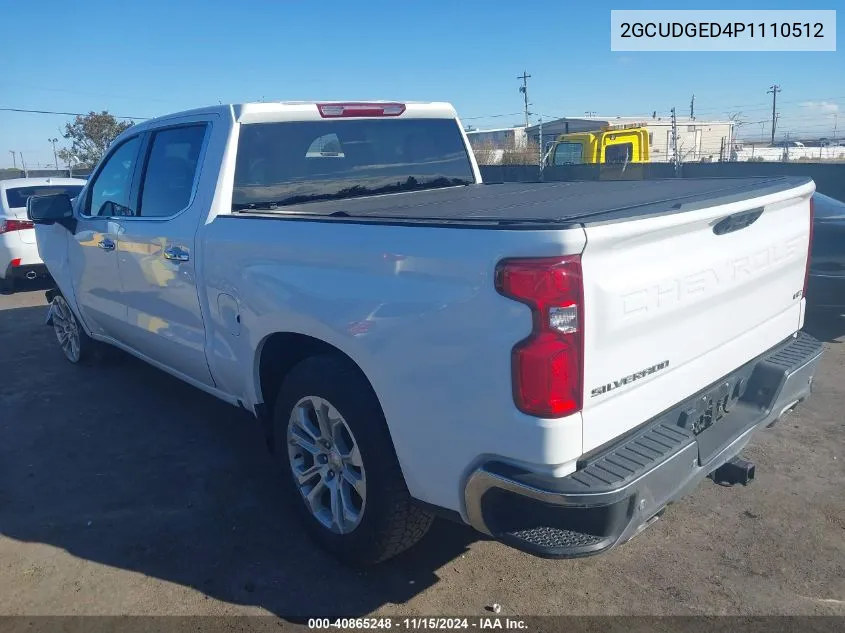 2023 Chevrolet Silverado 1500 4Wd Short Bed Ltz VIN: 2GCUDGED4P1110512 Lot: 40865248