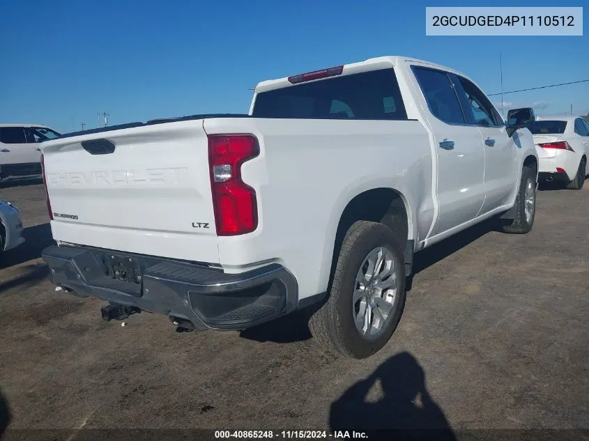 2023 Chevrolet Silverado 1500 4Wd Short Bed Ltz VIN: 2GCUDGED4P1110512 Lot: 40865248