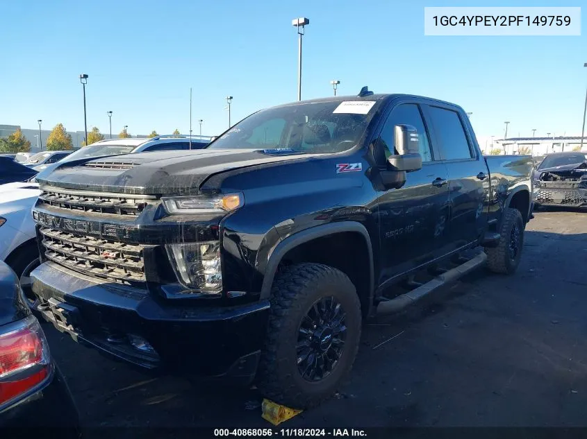 1GC4YPEY2PF149759 2023 Chevrolet Silverado