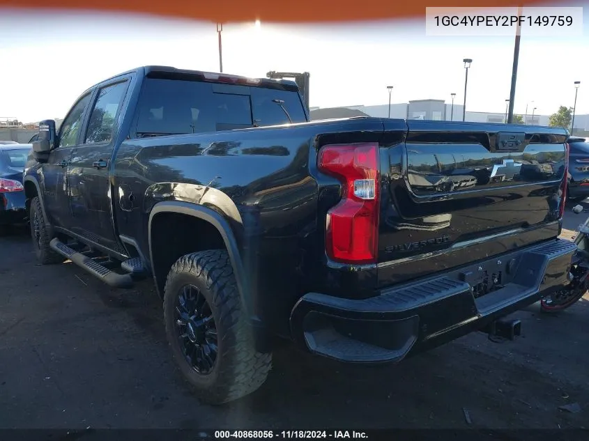 1GC4YPEY2PF149759 2023 Chevrolet Silverado