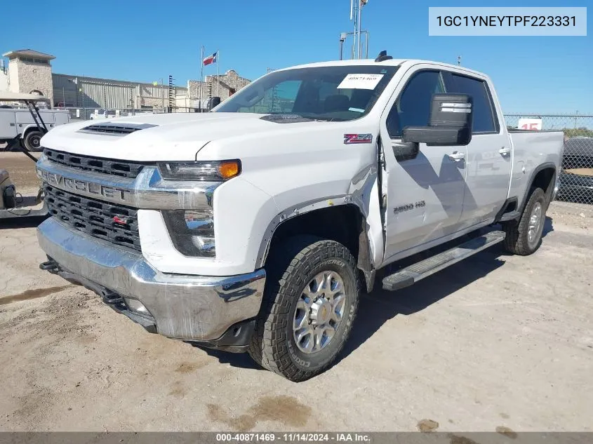 2023 Chevrolet Silverado 2500Hd 4Wd Standard Bed Lt VIN: 1GC1YNEYTPF223331 Lot: 40871469