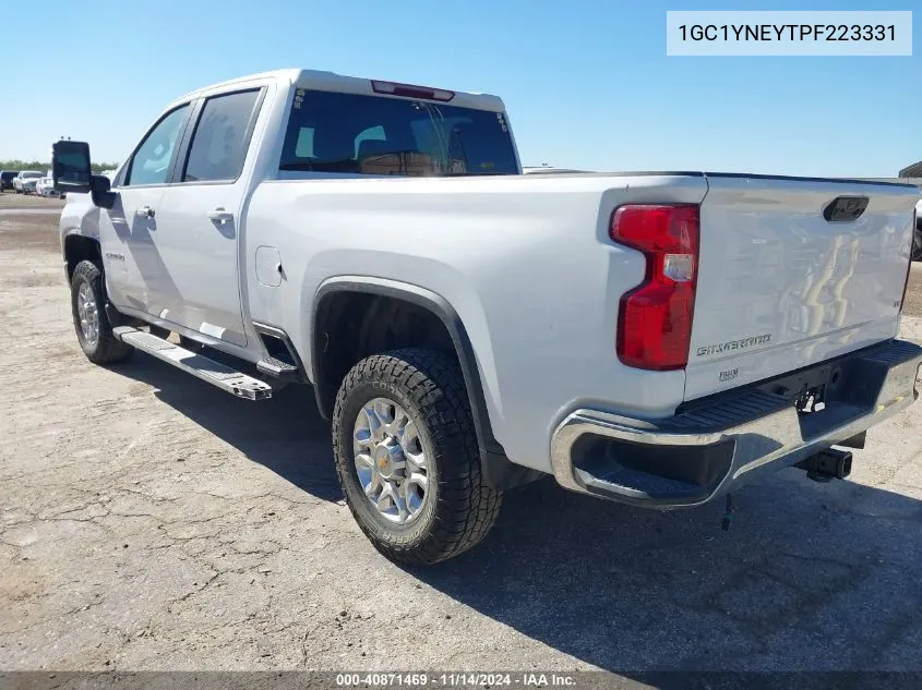 2023 Chevrolet Silverado 2500Hd 4Wd Standard Bed Lt VIN: 1GC1YNEYTPF223331 Lot: 40871469