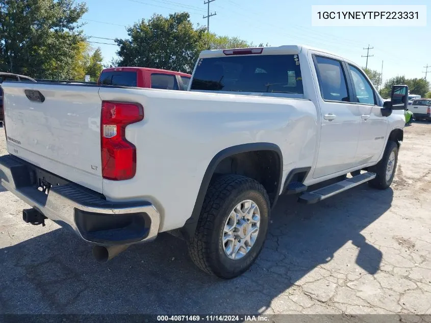 2023 Chevrolet Silverado 2500Hd 4Wd Standard Bed Lt VIN: 1GC1YNEYTPF223331 Lot: 40871469