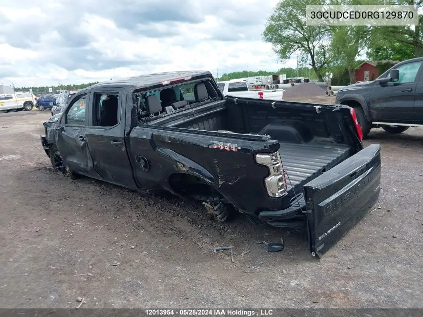 2024 Chevrolet Silverado 1500 VIN: 3GCUDCED0RG129870 Lot: 12013954