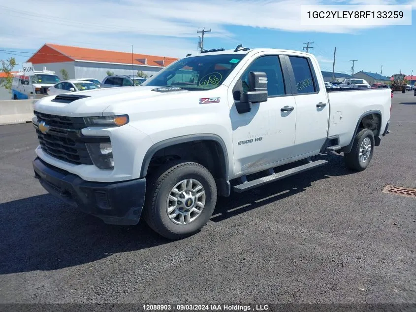 2024 Chevrolet Silverado K2500 Heavy Duty VIN: 1GC2YLEY8RF133259 Lot: 12088903