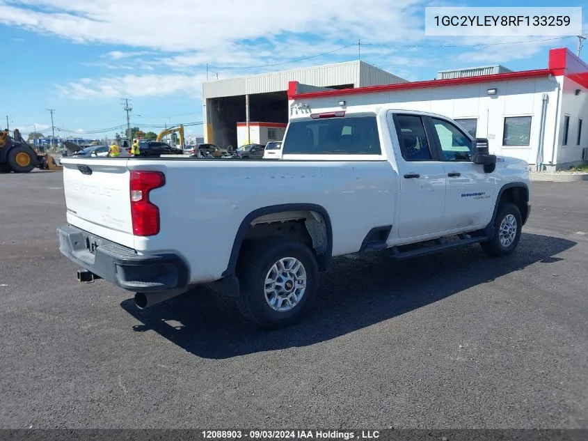 2024 Chevrolet Silverado K2500 Heavy Duty VIN: 1GC2YLEY8RF133259 Lot: 12088903