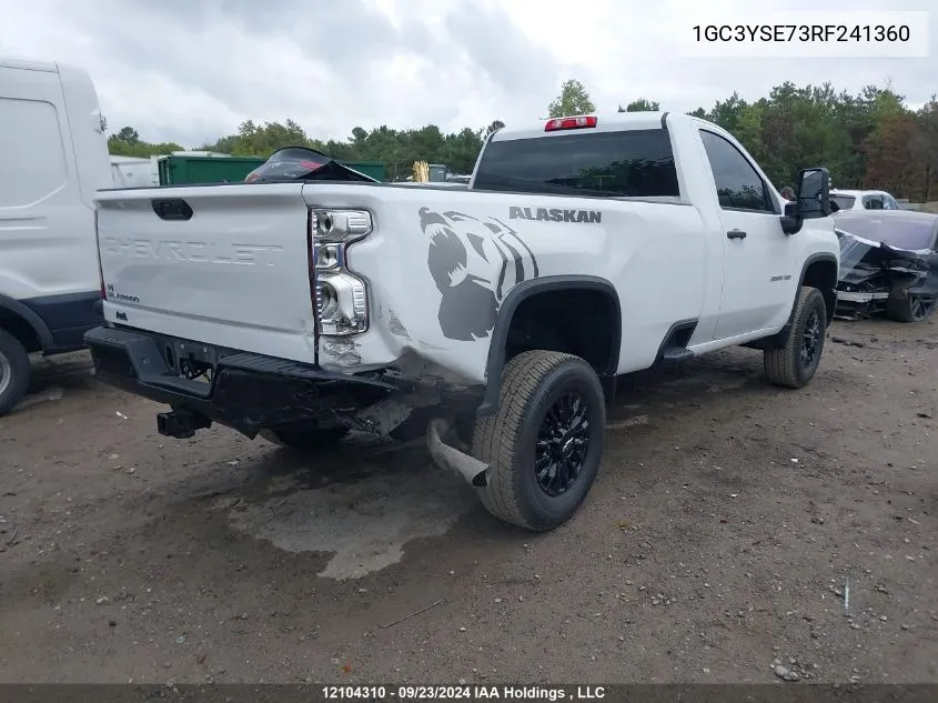 2024 Chevrolet Silverado 3500Hd VIN: 1GC3YSE73RF241360 Lot: 12104310