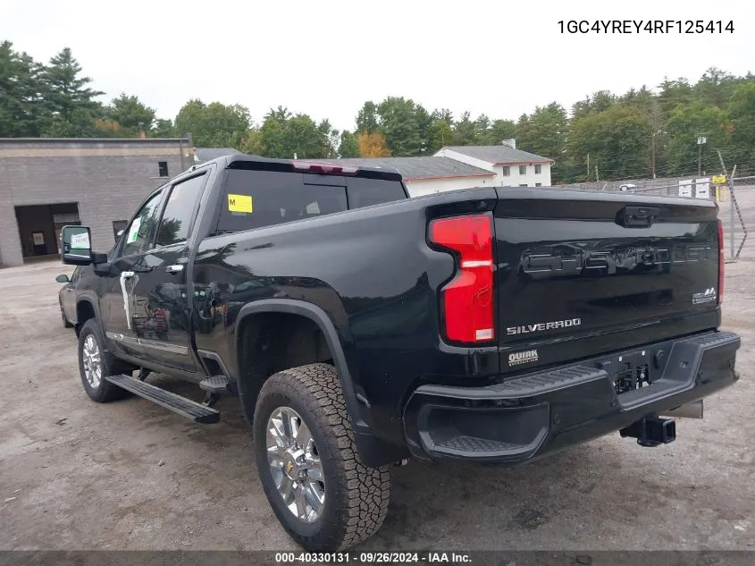 2024 Chevrolet Silverado 2500Hd High Country VIN: 1GC4YREY4RF125414 Lot: 40330131