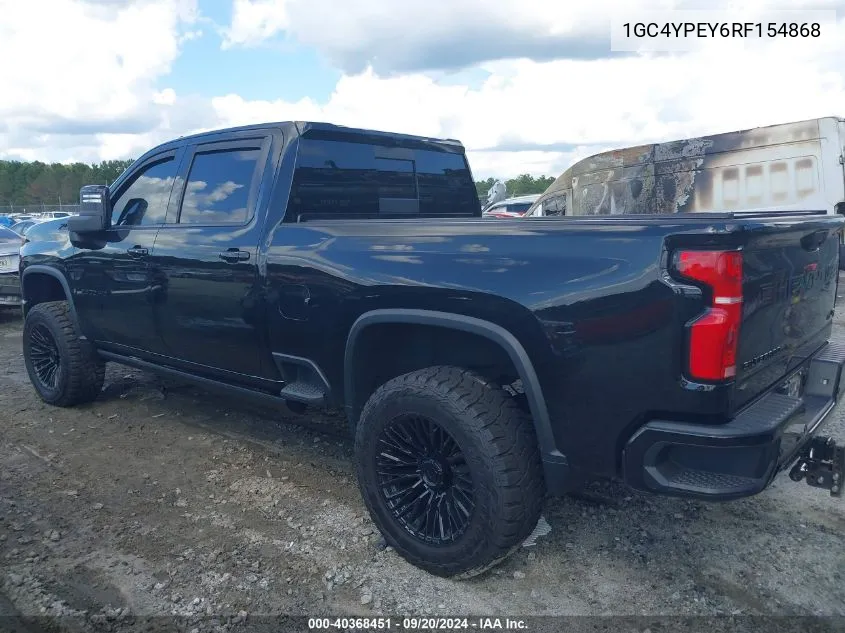 2024 Chevrolet Silverado 2500Hd 4Wd Standard Bed Ltz VIN: 1GC4YPEY6RF154868 Lot: 40368451