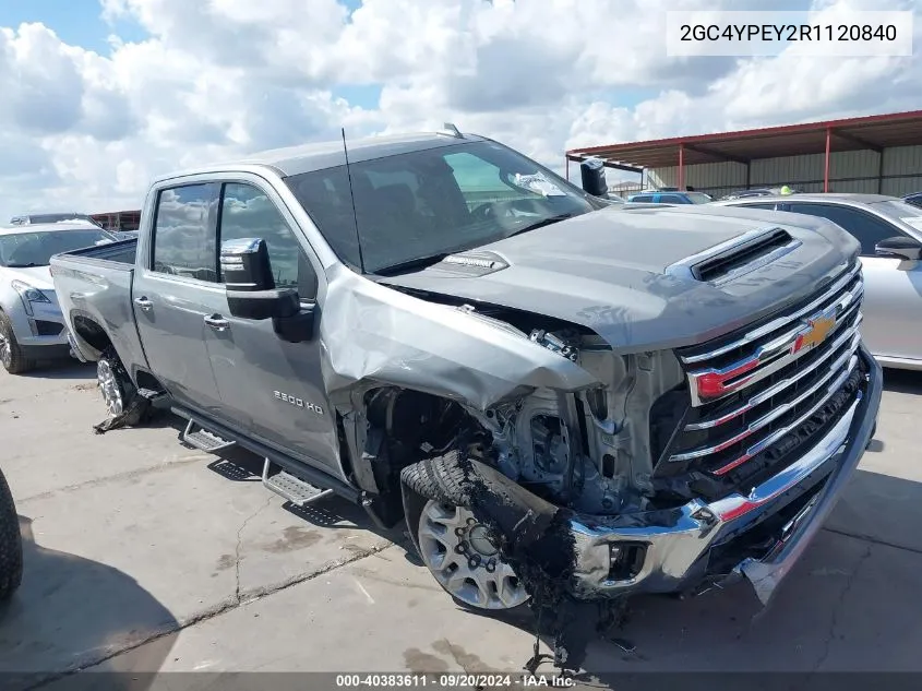 2024 Chevrolet Silverado 2500Hd 4Wd Standard Bed Ltz VIN: 2GC4YPEY2R1120840 Lot: 40383611