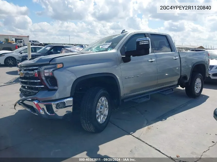 2024 Chevrolet Silverado 2500Hd 4Wd Standard Bed Ltz VIN: 2GC4YPEY2R1120840 Lot: 40383611