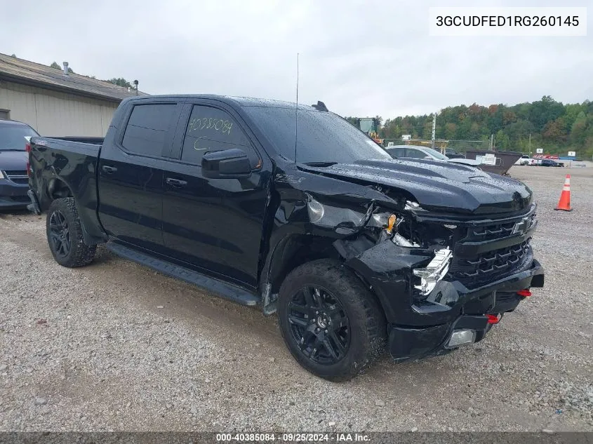 2024 Chevrolet Silverado 1500 4Wd Short Bed Lt Trail Boss VIN: 3GCUDFED1RG260145 Lot: 40385084