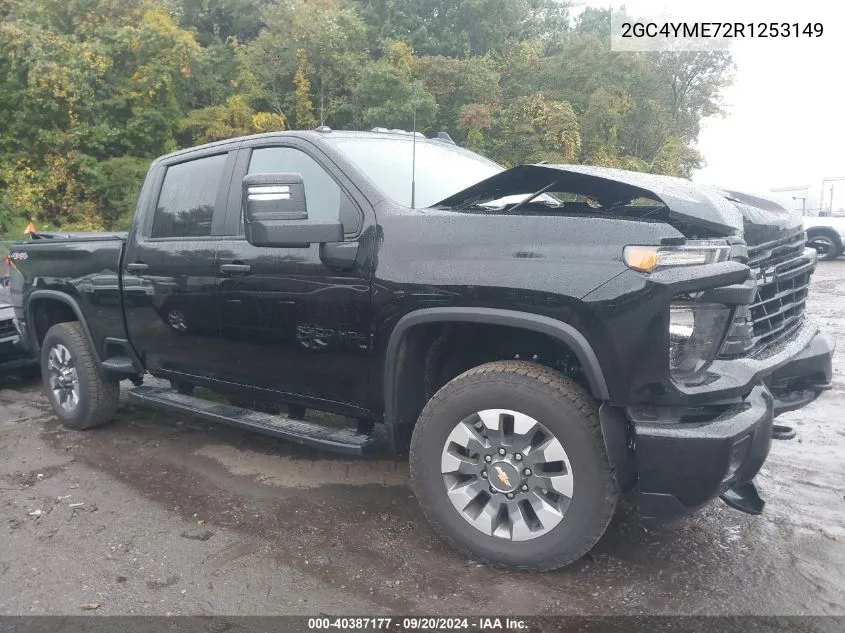 2024 Chevrolet Silverado 2500Hd 4Wd Standard Bed Custom VIN: 2GC4YME72R1253149 Lot: 40387177