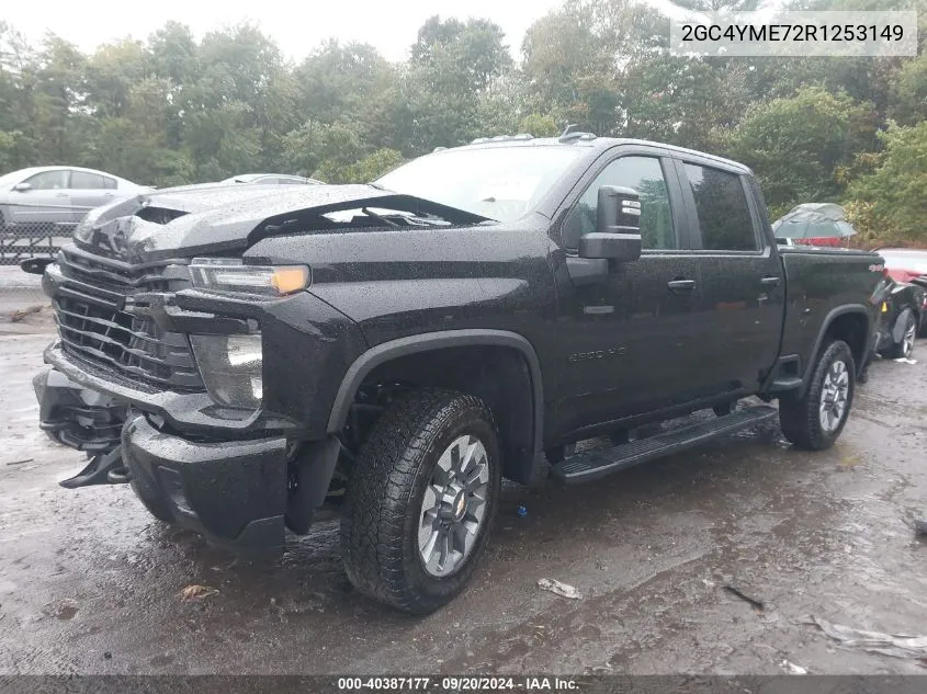 2024 Chevrolet Silverado 2500Hd 4Wd Standard Bed Custom VIN: 2GC4YME72R1253149 Lot: 40387177