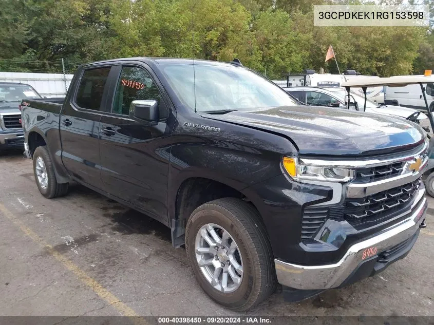 2024 Chevrolet Silverado 1500 4Wd Short Bed Lt With 2Fl VIN: 3GCPDKEK1RG153598 Lot: 40398450