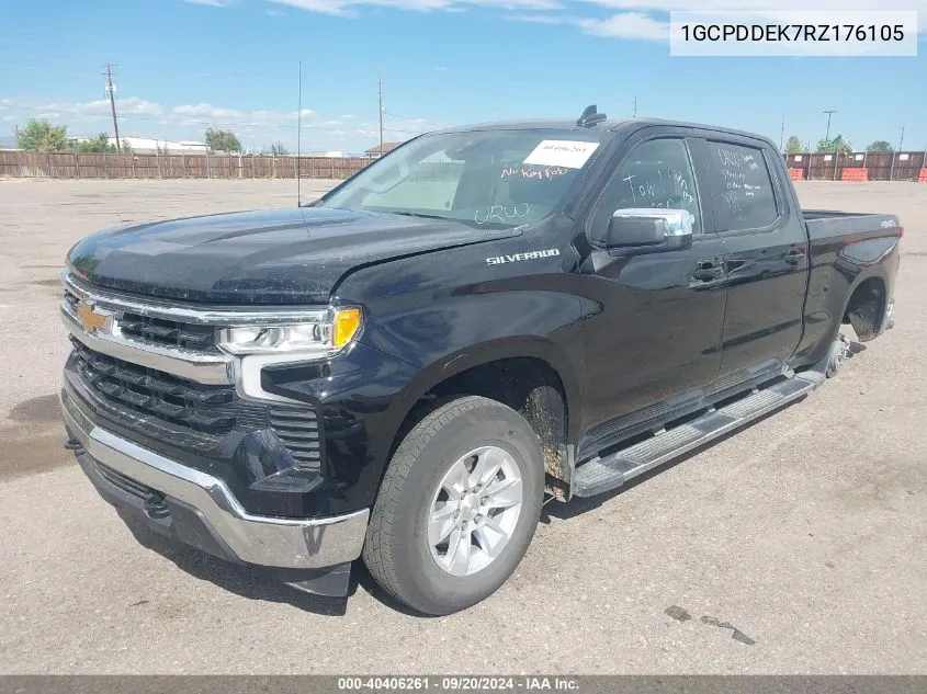 2024 Chevrolet Silverado 1500 4Wd Standard Bed Lt VIN: 1GCPDDEK7RZ176105 Lot: 40406261