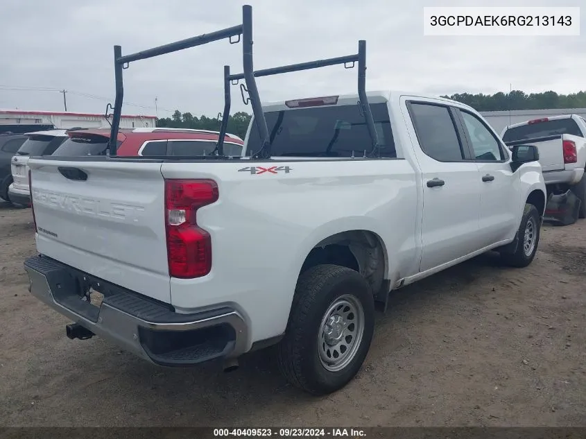 3GCPDAEK6RG213143 2024 Chevrolet Silverado K1500