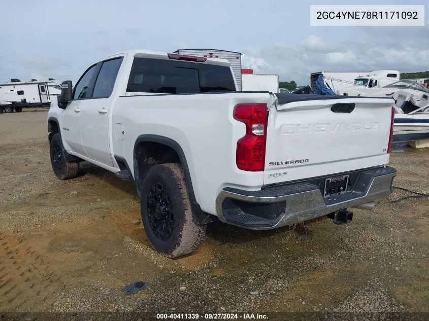 2024 Chevrolet Silverado 2500Hd 4Wd Standard Bed Lt VIN: 2GC4YNE78R1171092 Lot: 40411339