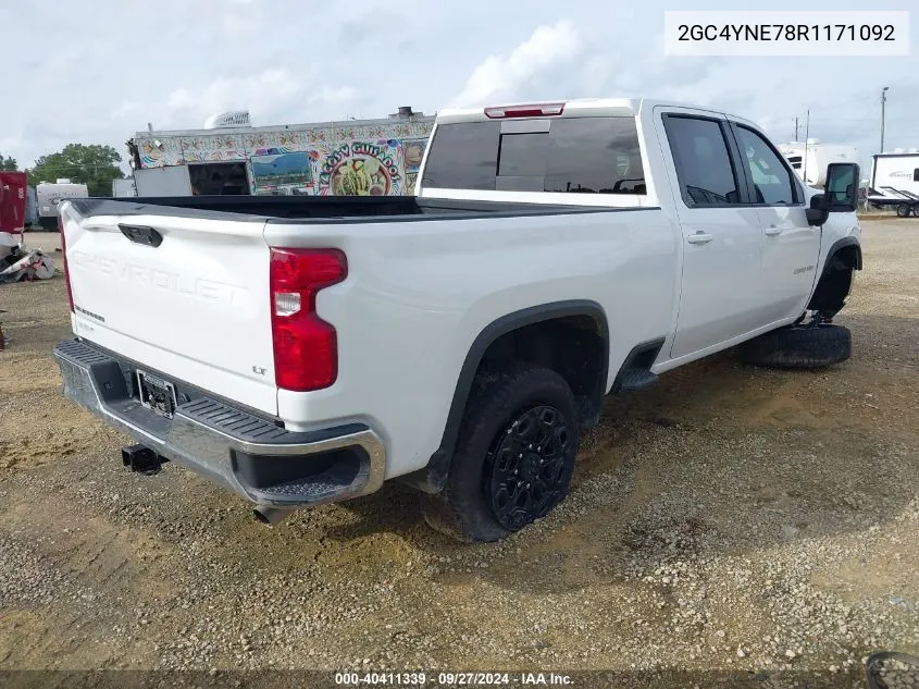 2024 Chevrolet Silverado 2500Hd 4Wd Standard Bed Lt VIN: 2GC4YNE78R1171092 Lot: 40411339