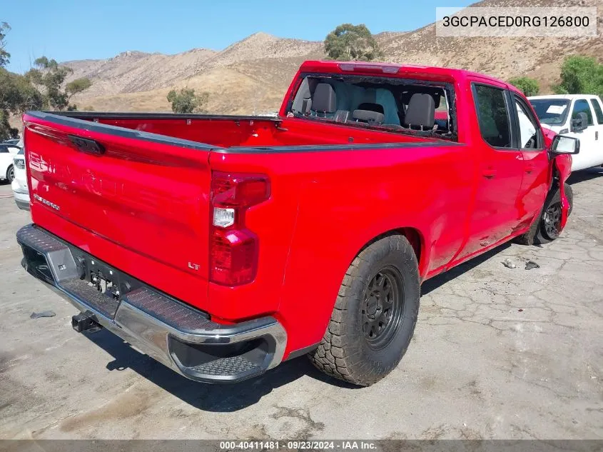 2024 Chevrolet Silverado 1500 2Wd Standard Bed Lt VIN: 3GCPACED0RG126800 Lot: 40411481