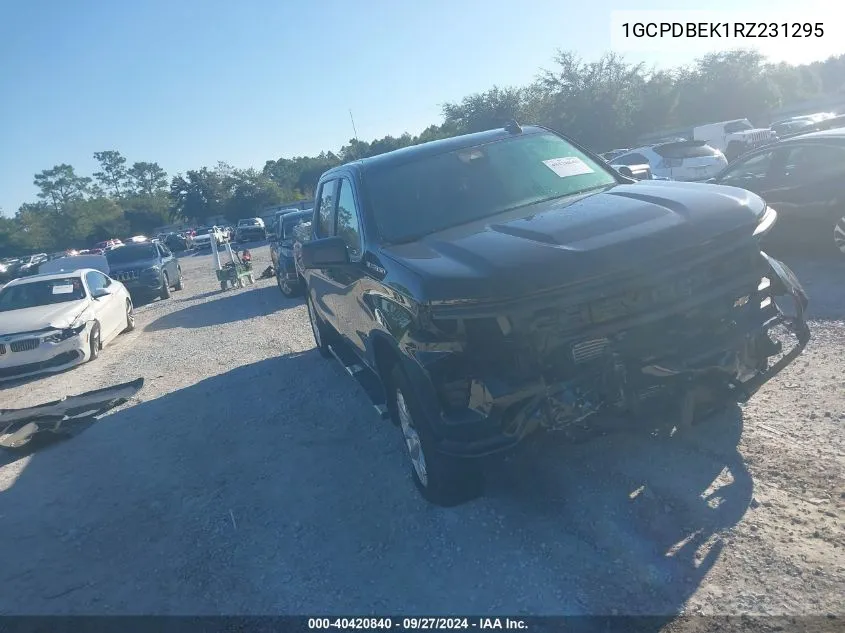 2024 Chevrolet Silverado 1500 4Wd Short Bed Custom VIN: 1GCPDBEK1RZ231295 Lot: 40420840