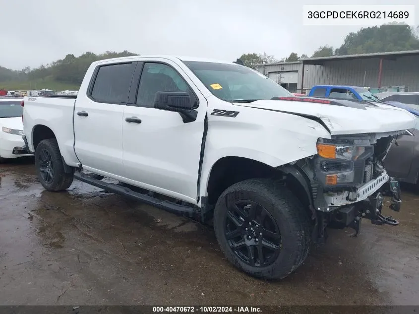 2024 Chevrolet Silverado 1500 4Wd Short Bed Custom Trail Boss VIN: 3GCPDCEK6RG214689 Lot: 40470672