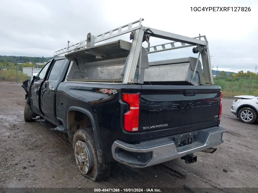 2024 Chevrolet Silverado 2500Hd 4Wd Standard Bed Ltz VIN: 1GC4YPE7XRF127826 Lot: 40471268