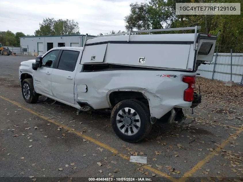 2024 Chevrolet Silverado 3500Hd 4Wd Long Bed Lt VIN: 1GC4YTE77RF129106 Lot: 40484873