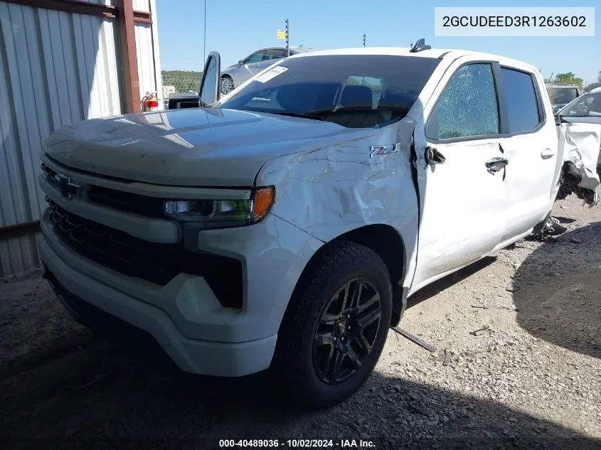 2024 Chevrolet Silverado 1500 4Wd Short Bed Rst VIN: 2GCUDEED3R1263602 Lot: 40489036