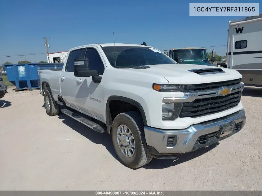 1GC4YTEY7RF311865 2024 Chevrolet Silverado 3500Hd 4Wd Long Bed Lt