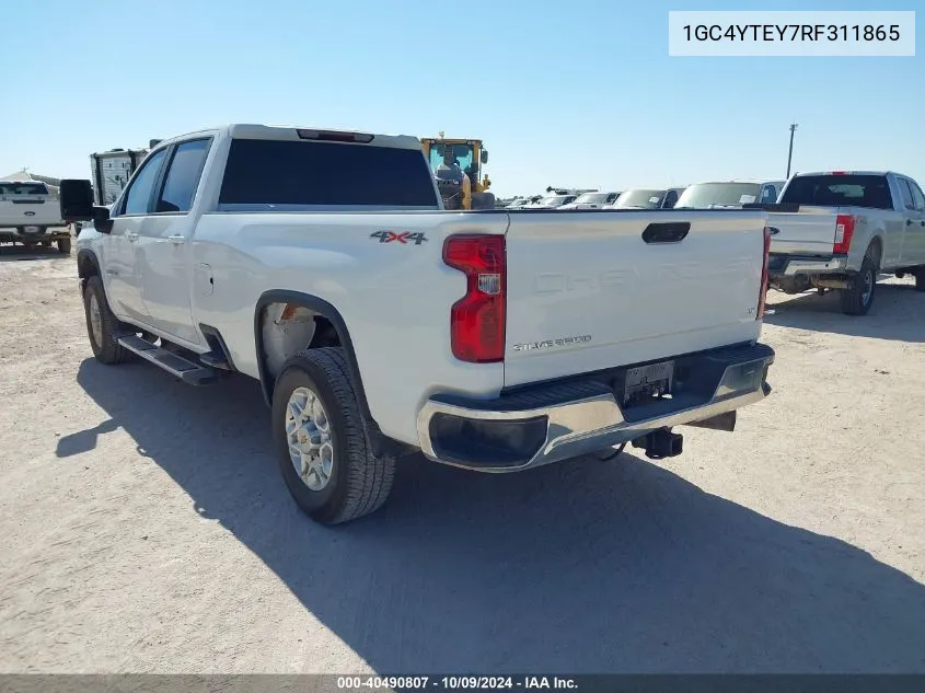 1GC4YTEY7RF311865 2024 Chevrolet Silverado 3500Hd 4Wd Long Bed Lt