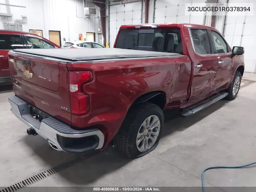 2024 Chevrolet Silverado 1500 4Wd Standard Bed Ltz VIN: 3GCUDGED1RG378394 Lot: 40500635