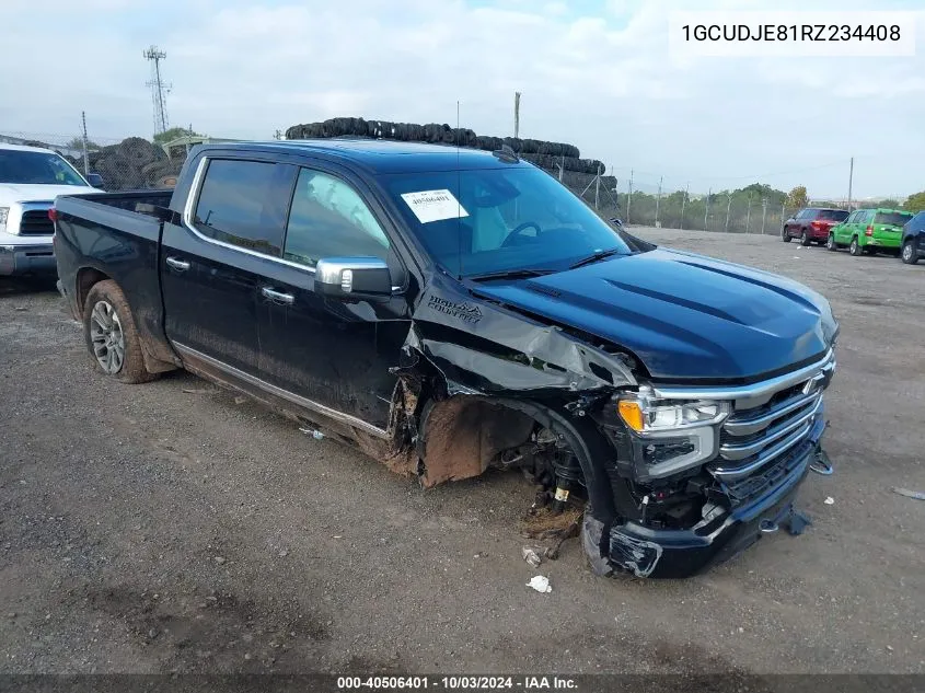 2024 Chevrolet Silverado 1500 4Wd Short Bed High Country VIN: 1GCUDJE81RZ234408 Lot: 40506401