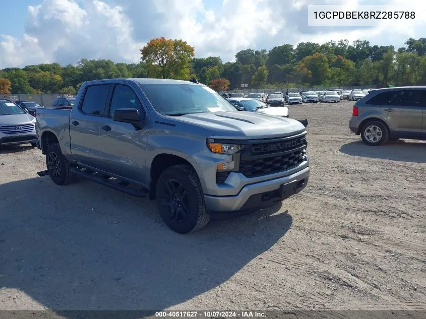 2024 Chevrolet Silverado 1500 4Wd Short Bed Custom VIN: 1GCPDBEK8RZ285788 Lot: 40517627