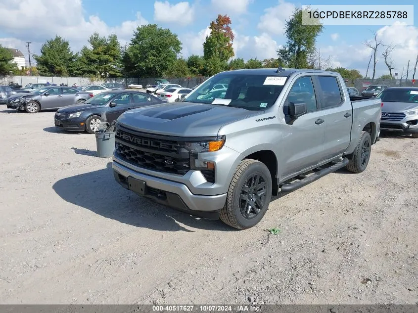 2024 Chevrolet Silverado 1500 4Wd Short Bed Custom VIN: 1GCPDBEK8RZ285788 Lot: 40517627