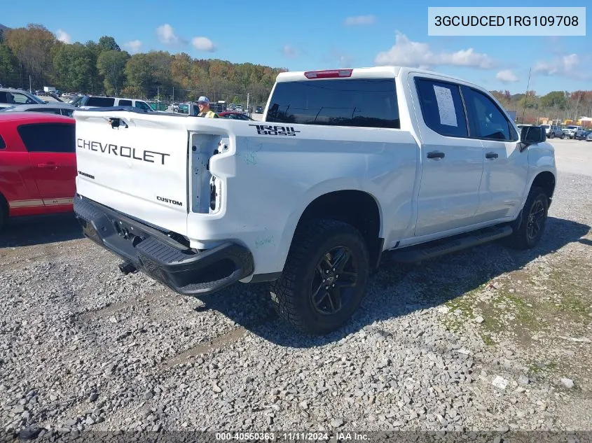 2024 Chevrolet Silverado 1500 4Wd Short Bed Custom Trail Boss VIN: 3GCUDCED1RG109708 Lot: 40550363