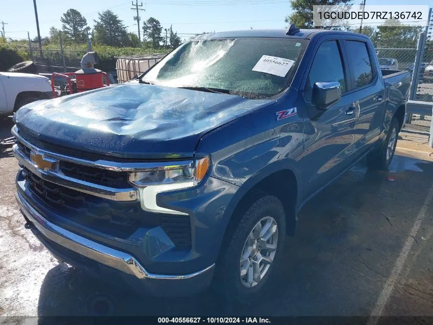 2024 Chevrolet Silverado 1500 4Wd Short Bed Lt VIN: 1GCUDDED7RZ136742 Lot: 40556627