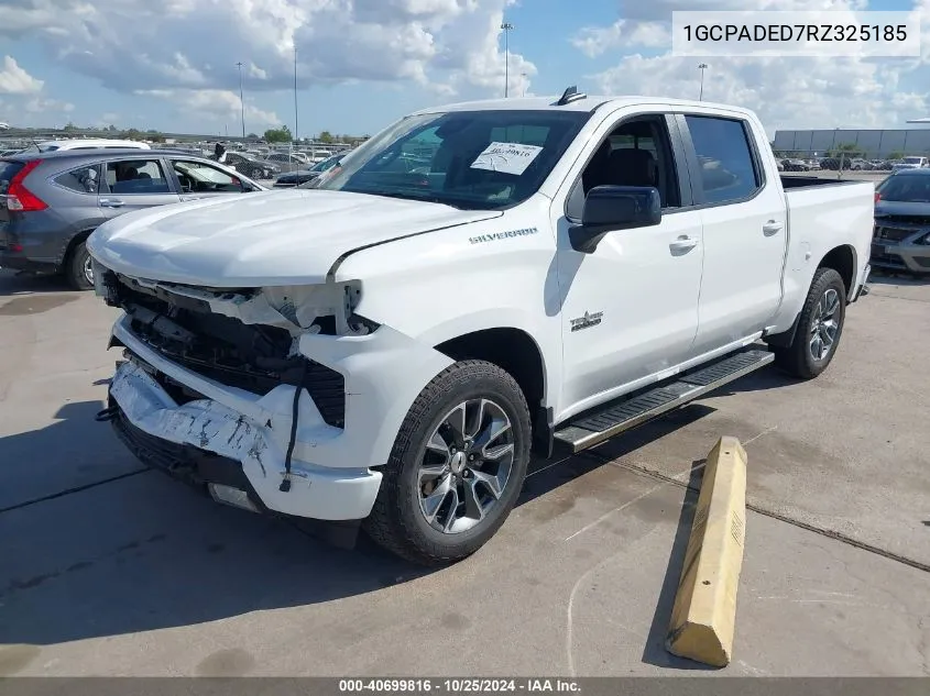 2024 Chevrolet Silverado 1500 2Wd Short Bed Rst VIN: 1GCPADED7RZ325185 Lot: 40699816