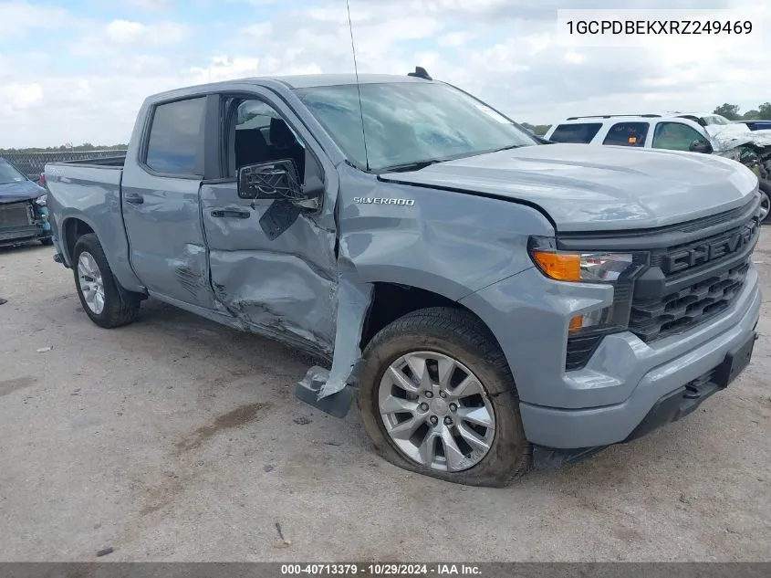 2024 Chevrolet Silverado 1500 4Wd Short Bed Custom VIN: 1GCPDBEKXRZ249469 Lot: 40713379