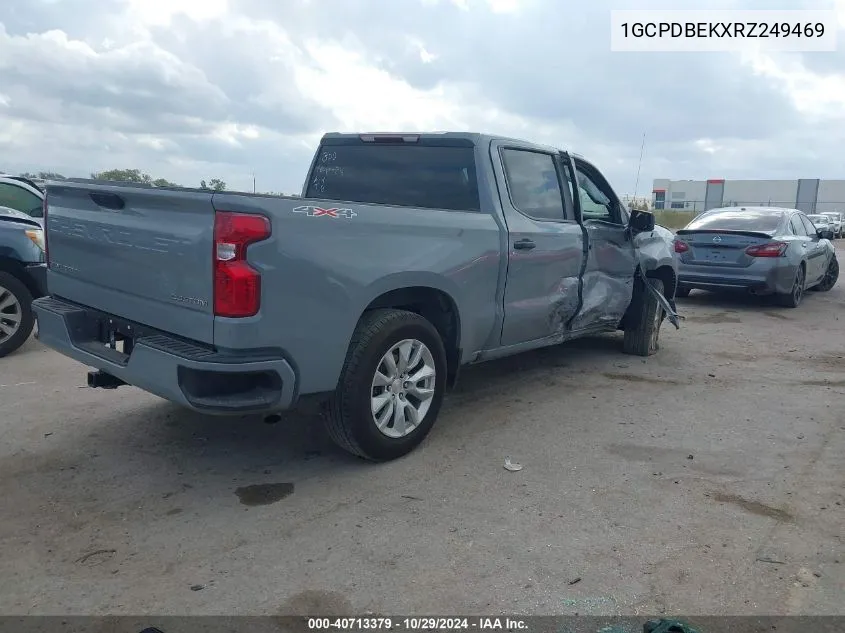 2024 Chevrolet Silverado 1500 4Wd Short Bed Custom VIN: 1GCPDBEKXRZ249469 Lot: 40713379