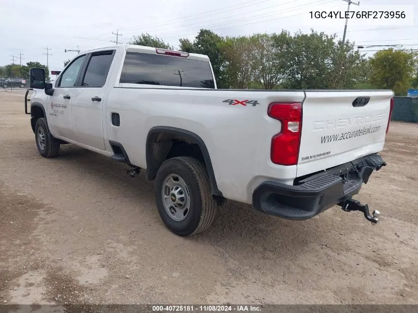 1GC4YLE76RF273956 2024 Chevrolet Silverado 2500Hd 4Wd Long Bed Work Truck