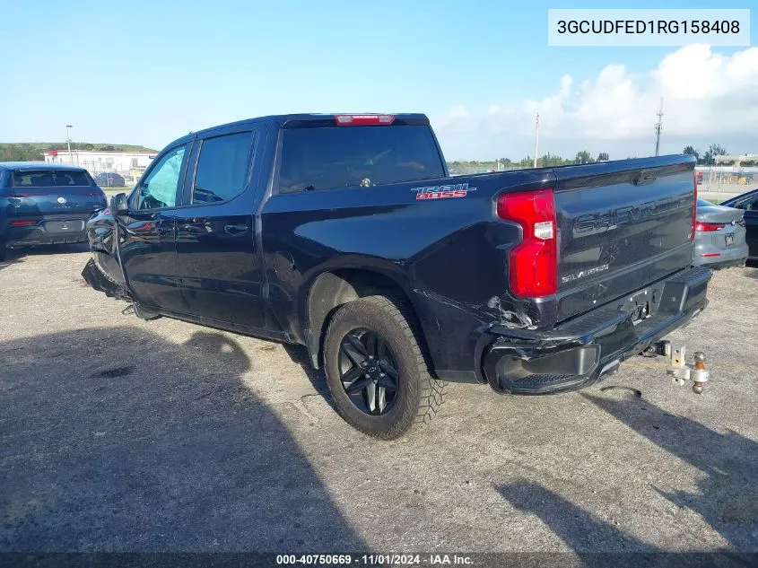 2024 Chevrolet Silverado 1500 4Wd Short Bed Lt Trail Boss VIN: 3GCUDFED1RG158408 Lot: 40750669