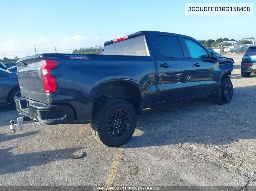 2024 Chevrolet Silverado 1500 4Wd Short Bed Lt Trail Boss VIN: 3GCUDFED1RG158408 Lot: 40750669