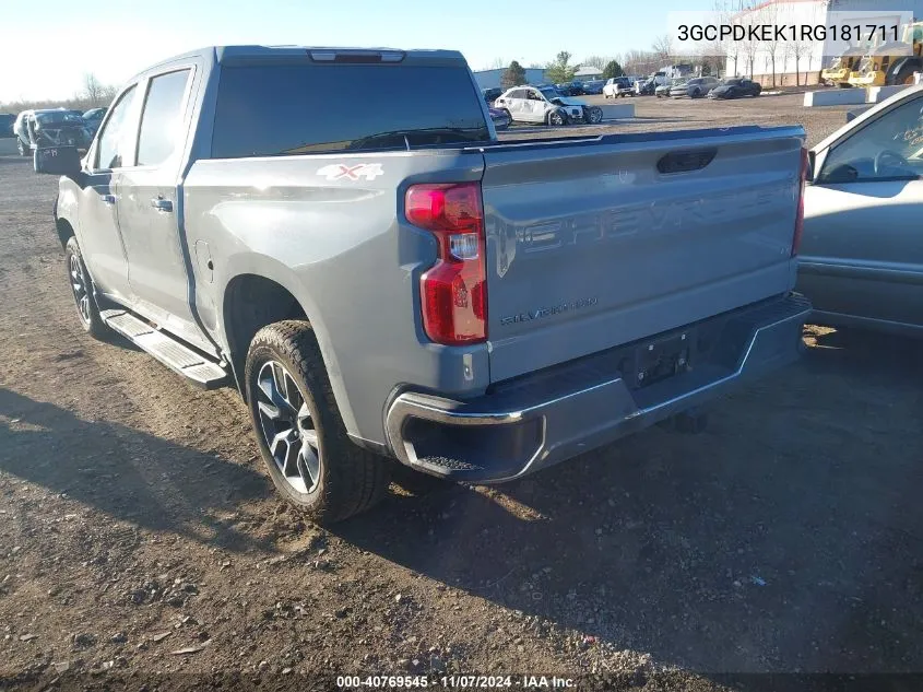 2024 Chevrolet Silverado 1500 4Wd Short Bed Lt With 2Fl VIN: 3GCPDKEK1RG181711 Lot: 40769545