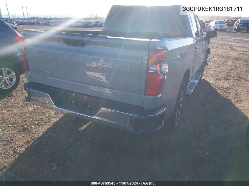 2024 Chevrolet Silverado 1500 4Wd Short Bed Lt With 2Fl VIN: 3GCPDKEK1RG181711 Lot: 40769545