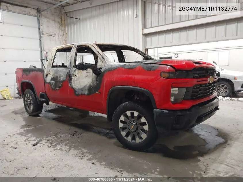 2024 Chevrolet Silverado 2500Hd 4Wd Standard Bed Custom VIN: 2GC4YME71R1132774 Lot: 40786665