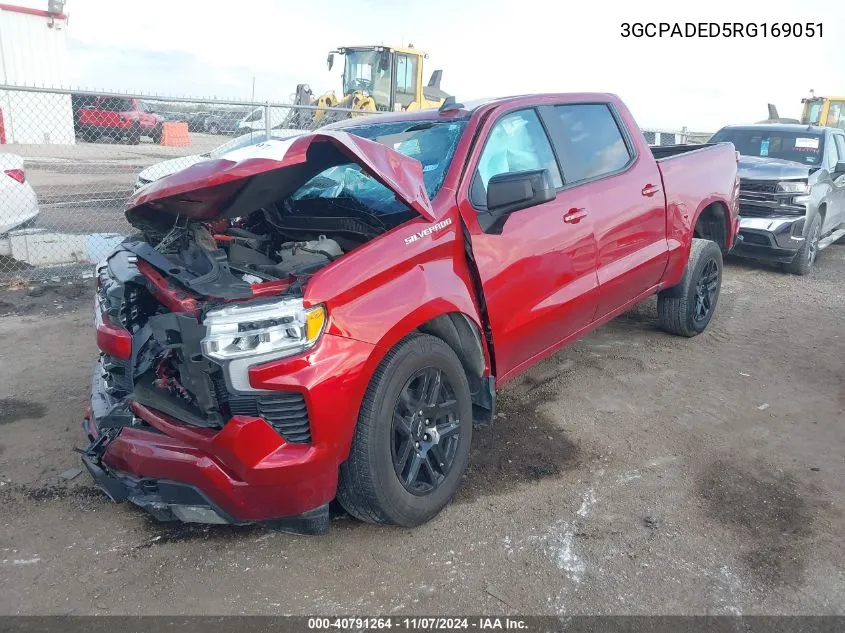 2024 Chevrolet Silverado 1500 2Wd Short Bed Rst VIN: 3GCPADED5RG169051 Lot: 40791264