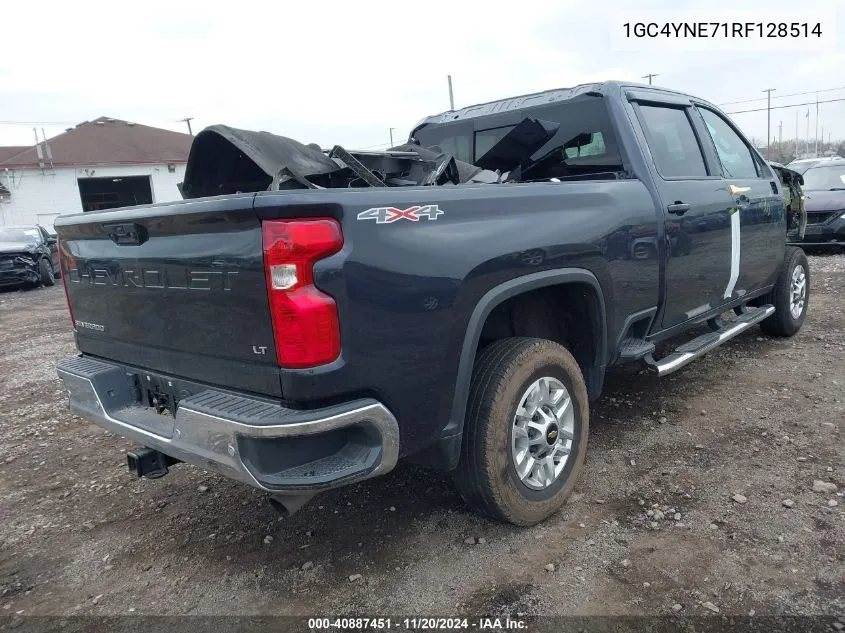 2024 Chevrolet Silverado 2500Hd 4Wd Standard Bed Lt VIN: 1GC4YNE71RF128514 Lot: 40887451