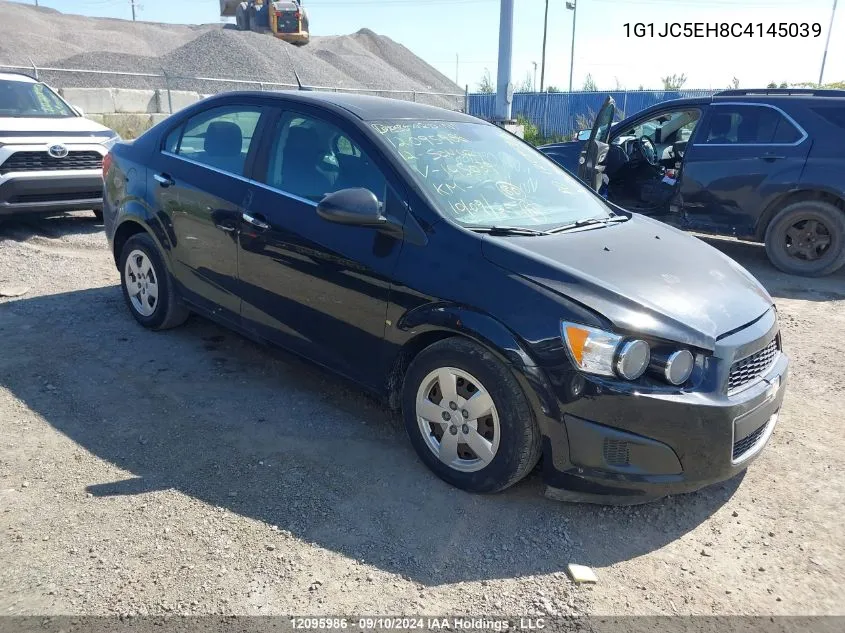 2012 Chevrolet Sonic Lt VIN: 1G1JC5EH8C4145039 Lot: 12095986