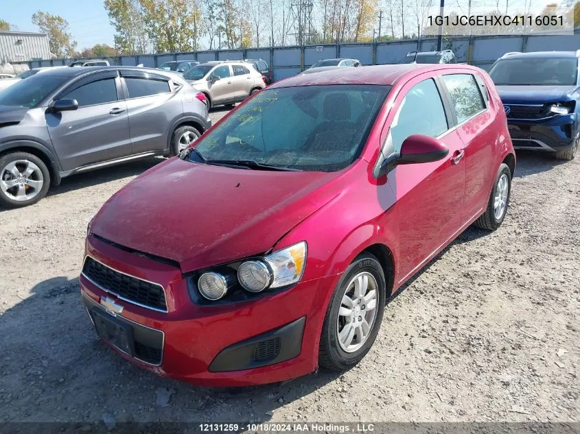 2012 Chevrolet Sonic VIN: 1G1JC6EHXC4116051 Lot: 12131259